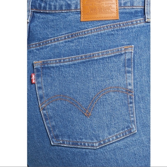 LEVI'S Ribcage Ankle Straight Leg Jeans - 24W - Picture 4 of 6